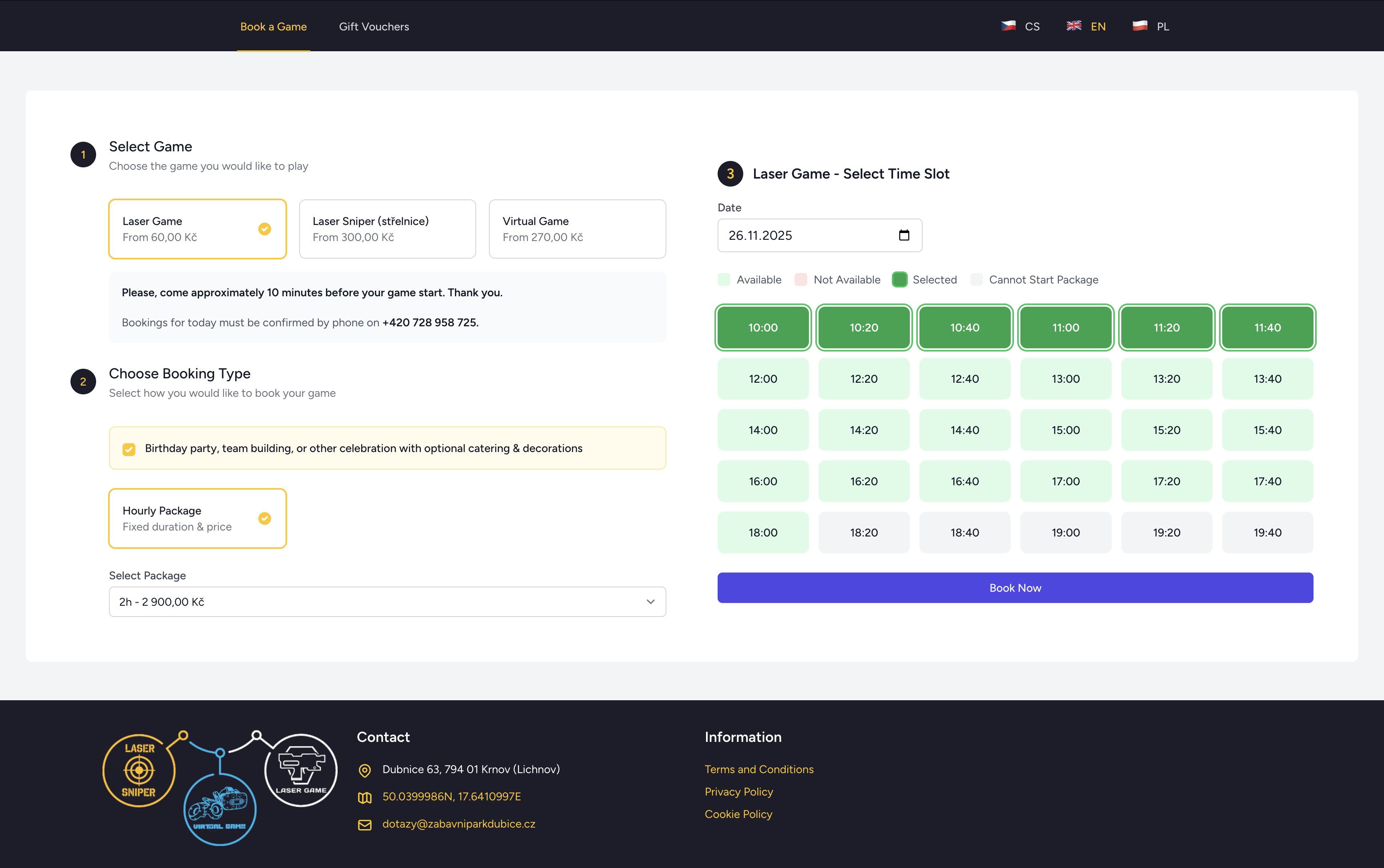 Game Arena Booking App